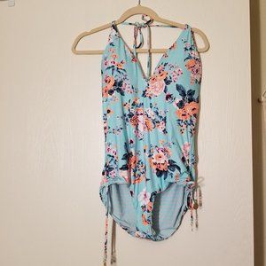 Seafolly Reversible Halter One Piece Swimsuit.